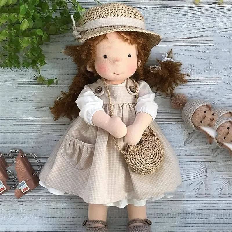Handgemaakte Waldorf Pop met Accessoires