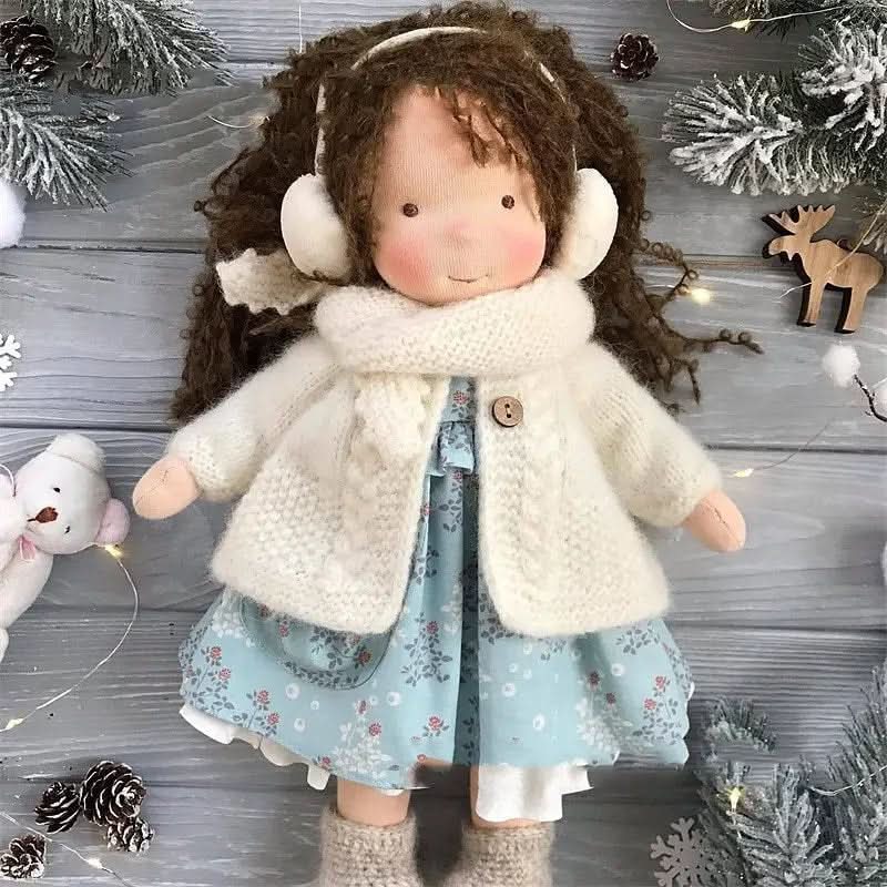 Handgemaakte Waldorf Pop met Accessoires