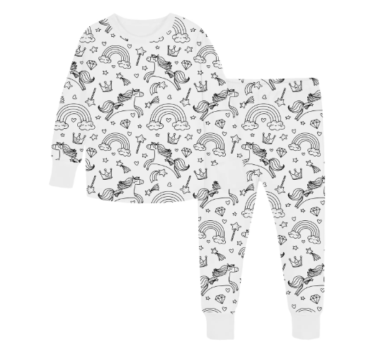 Inkleurbare Kinder Pyjama