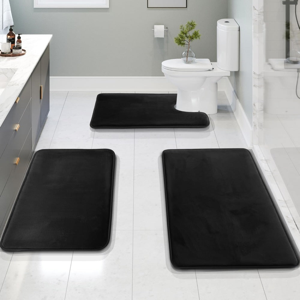 Memory Foam Badmatten Set 3-Delig
