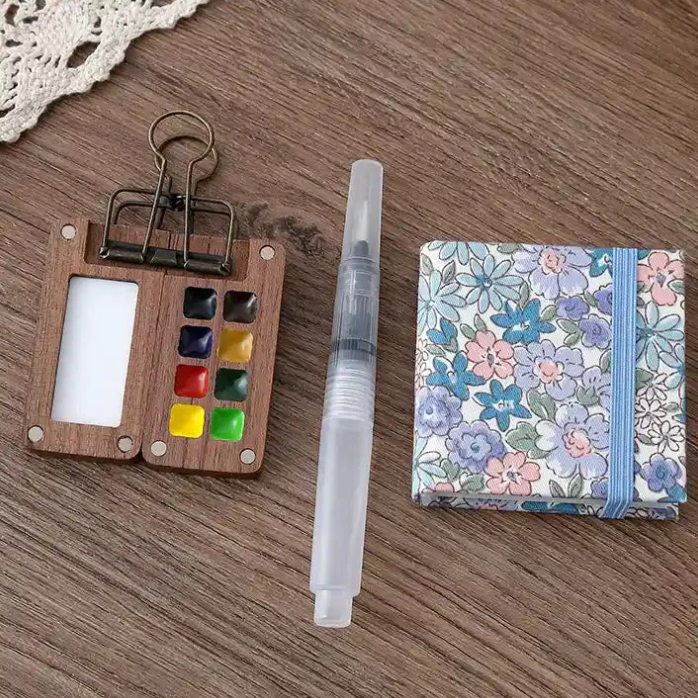 Mini Draagbare Aquarel Paletset