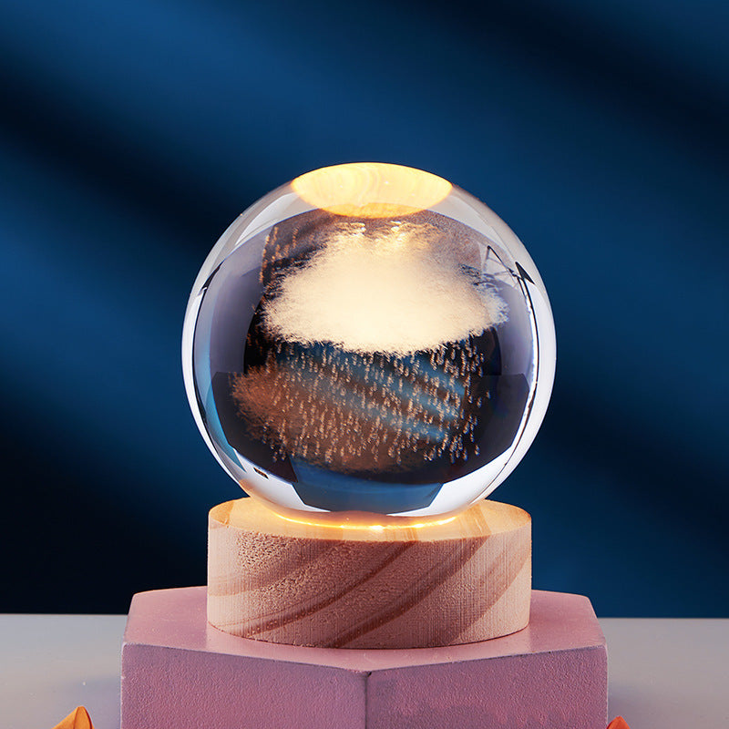 Kristallen Bol 3D Led-Nachtlamp