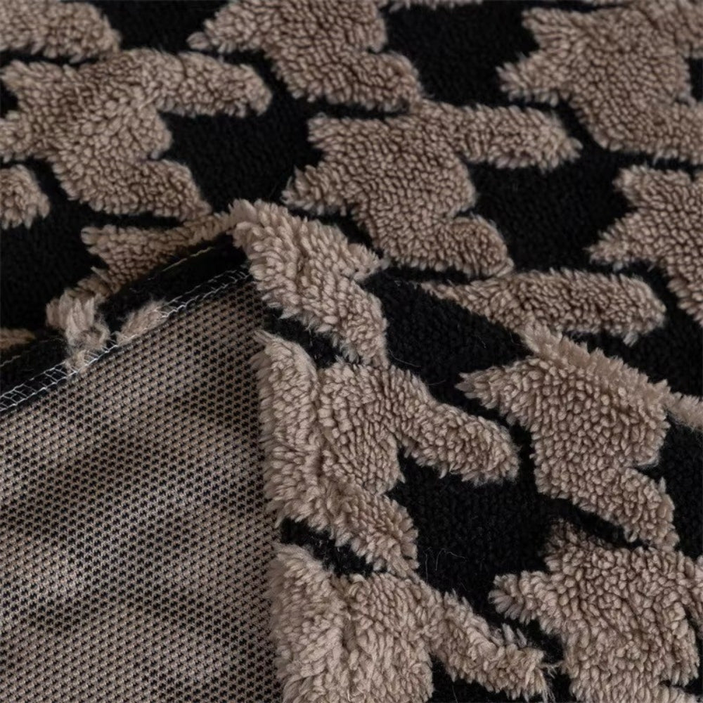 Houndstooth pluche bankhoes