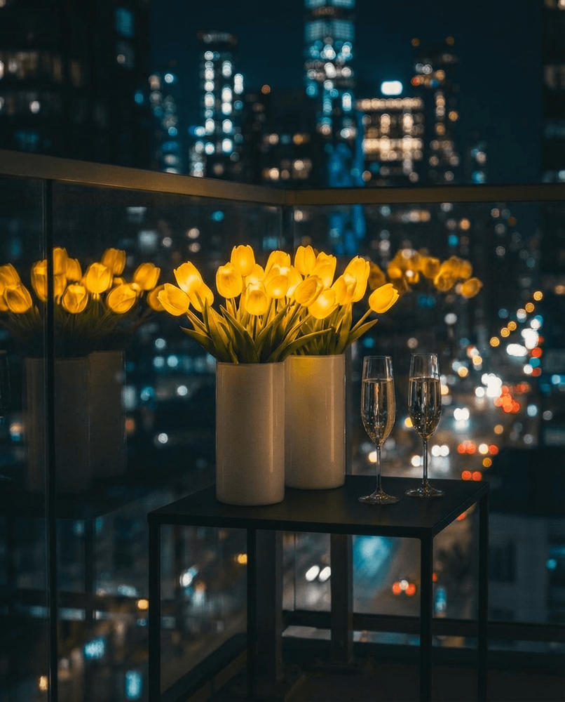 LED Tulpenboeket Sfeerlamp