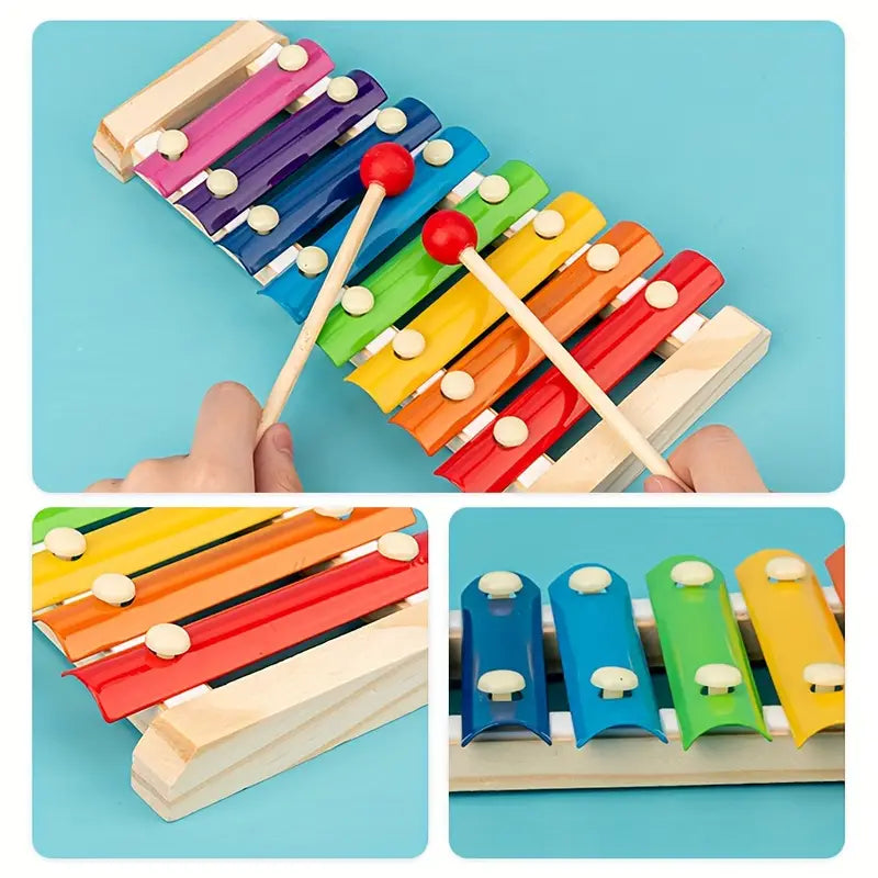Montessori 5-in-1 houten speelset