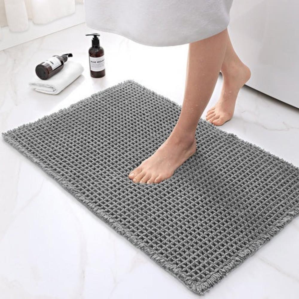 LuxeWeave wafelstructuur badmat
