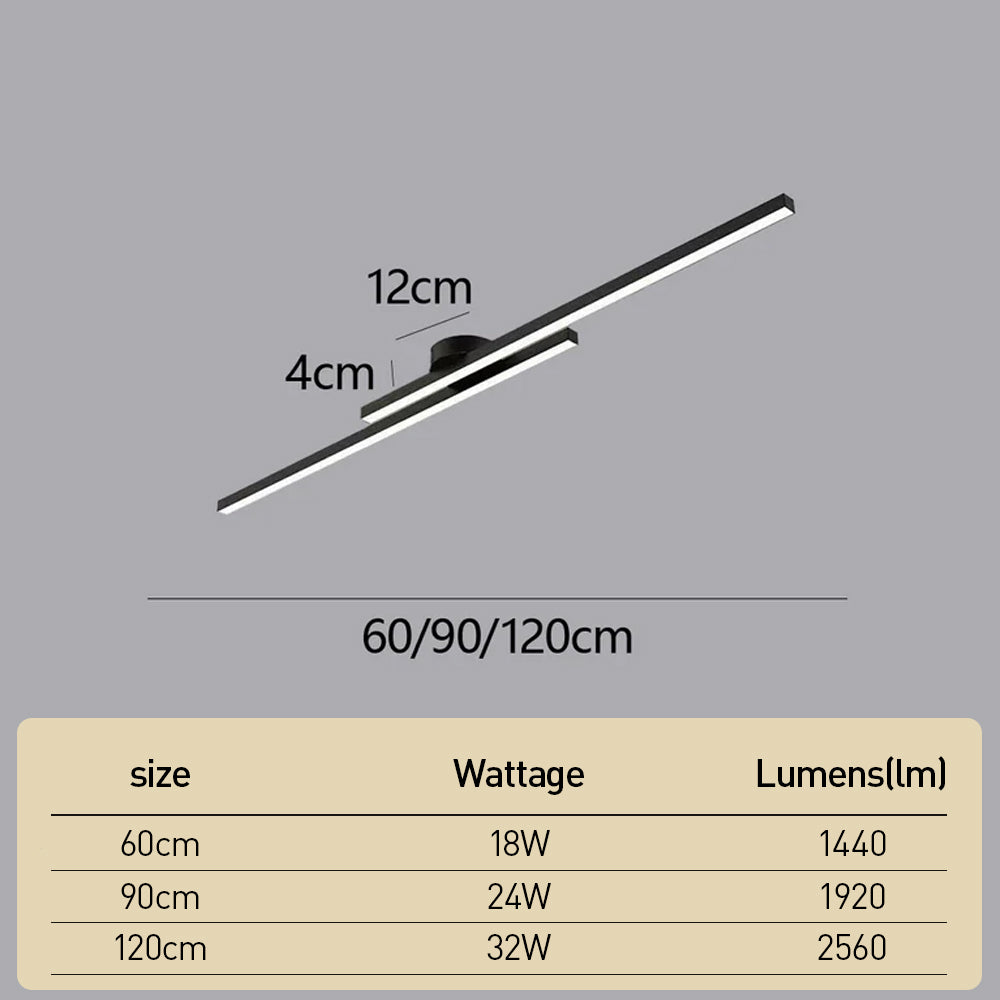 Langwerpige LED Plafondlamp