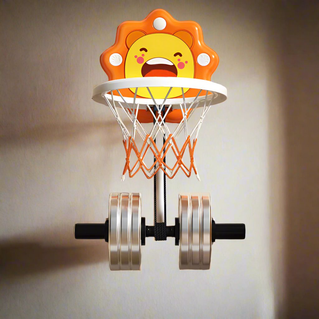 Mini basketbalspel voor actieve kinderen