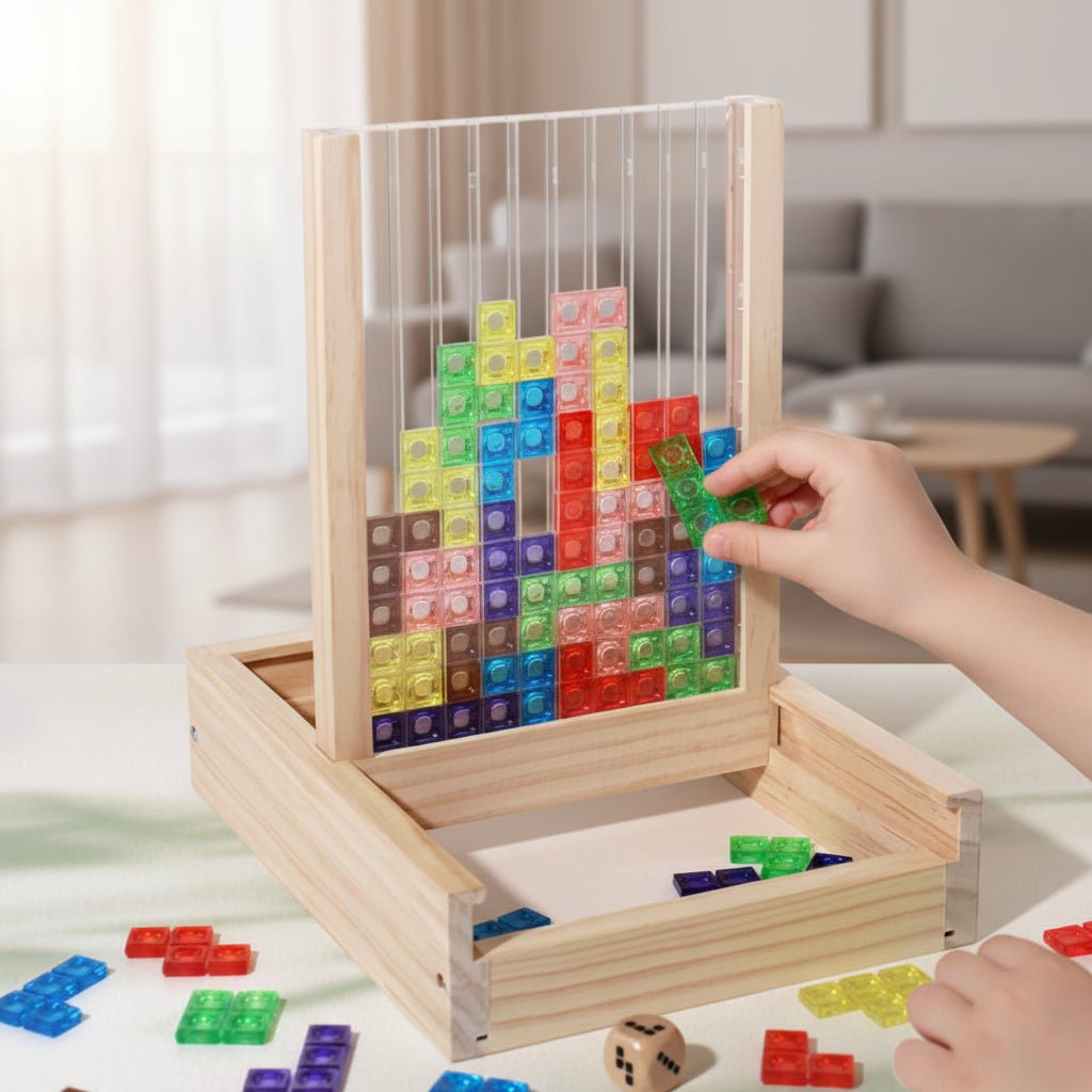 Duurzame Houten Tetris Puzzel