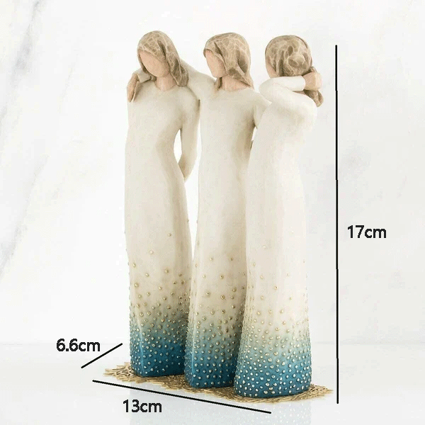Aan Mijn Zijde handgeschilderde decoratieve figuur