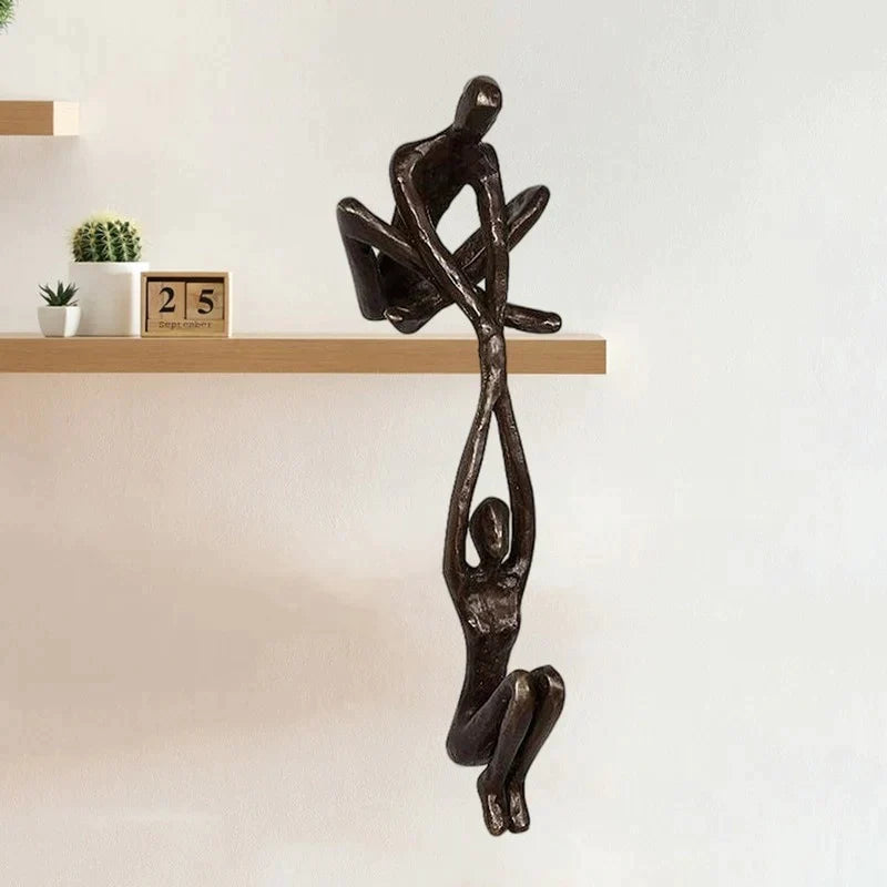 Abstract Koppel Sculptuur Kunstdecoratie
