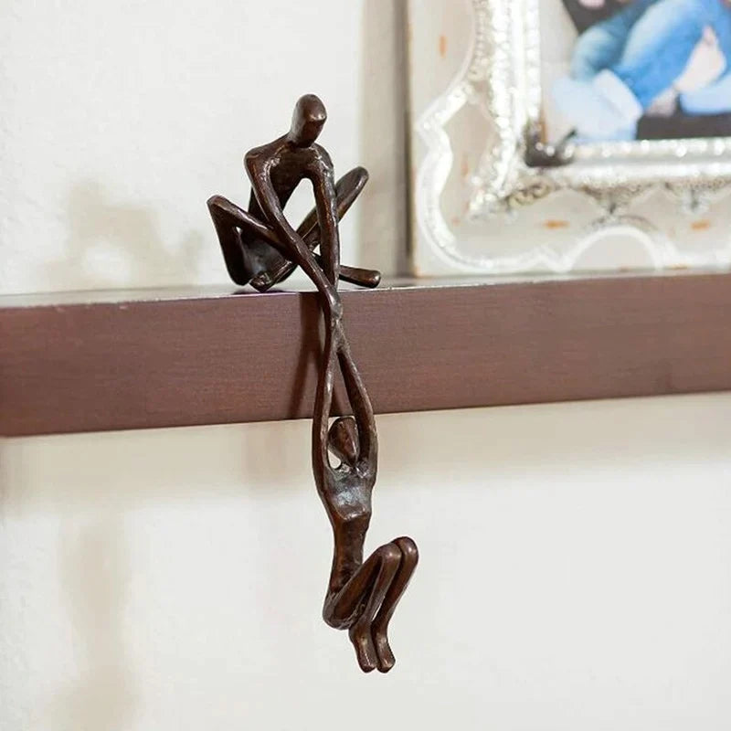 Abstract Koppel Sculptuur Kunstdecoratie