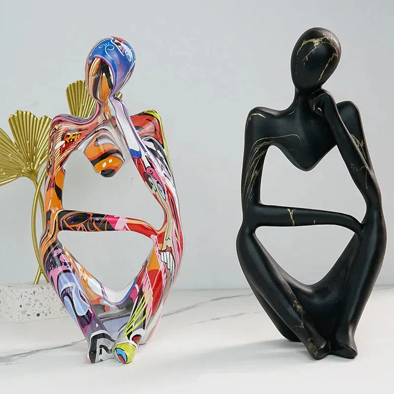 Abstracte Denker Beeld Tafeldecoratie