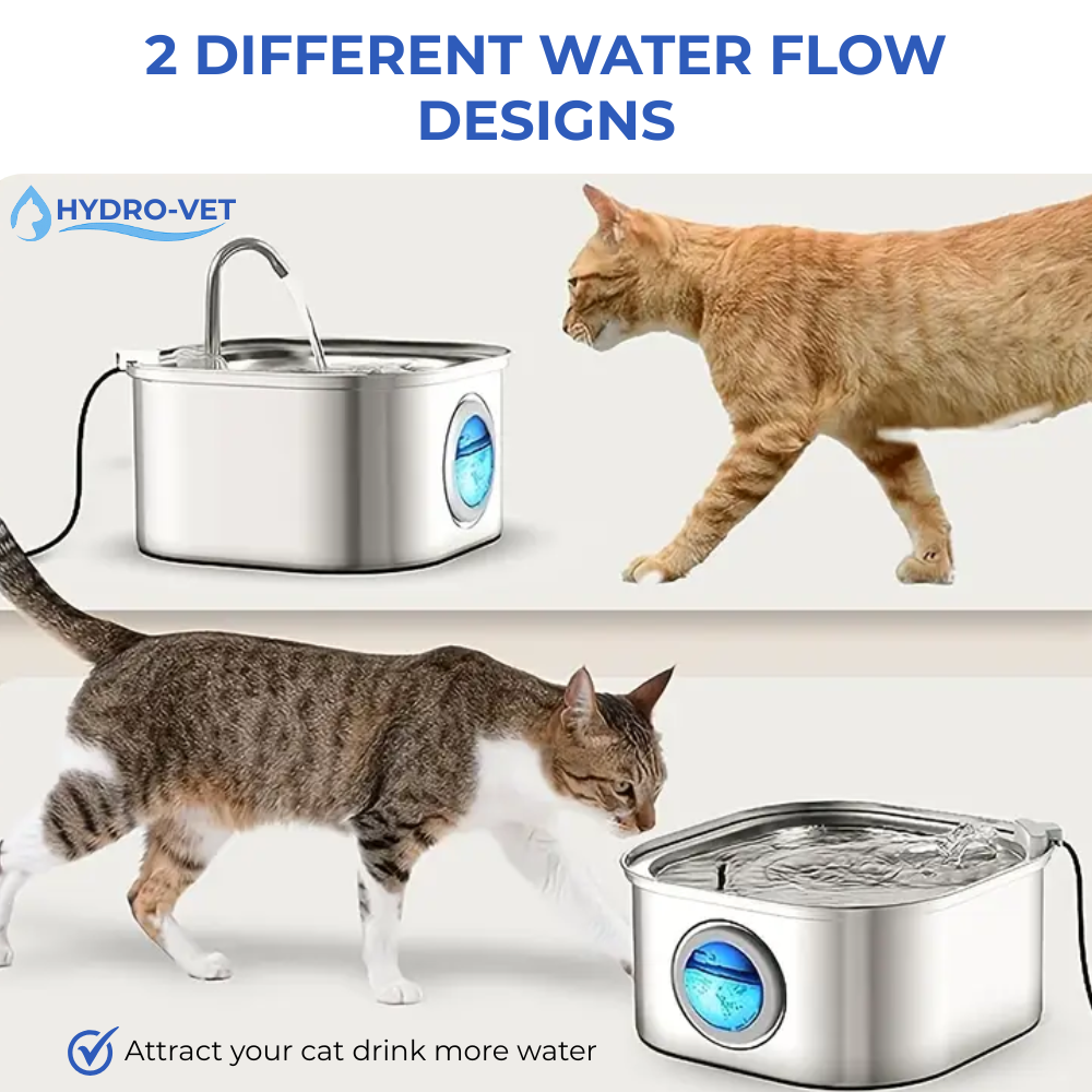 Fluisterstille RVS Drinkfontein 3.2L