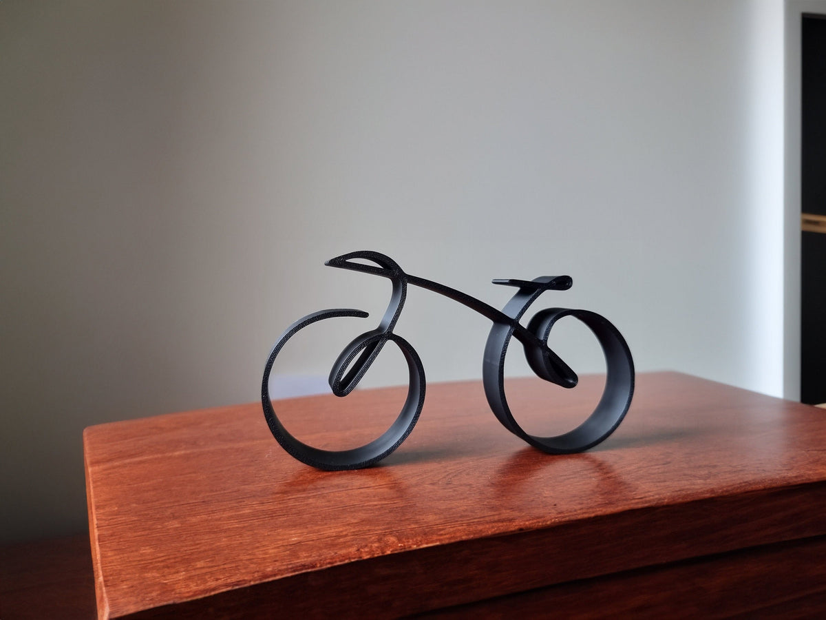 Minimalistische Fiets Sculptuur Draadframe