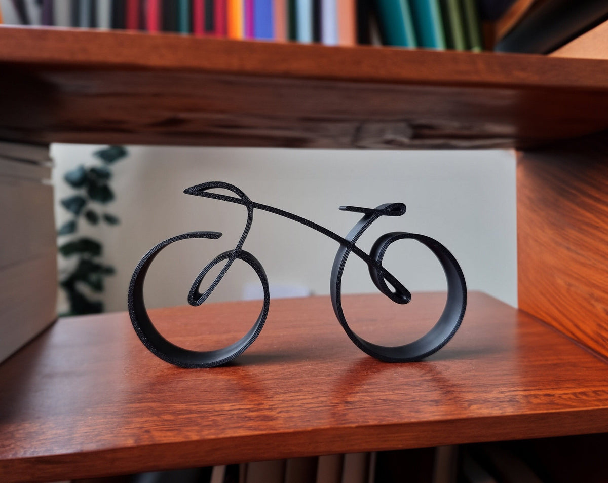 Minimalistische Fiets Sculptuur Draadframe