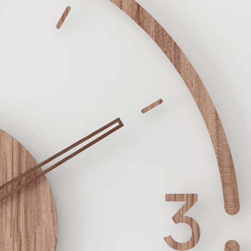 Moderne Houten Wandklok