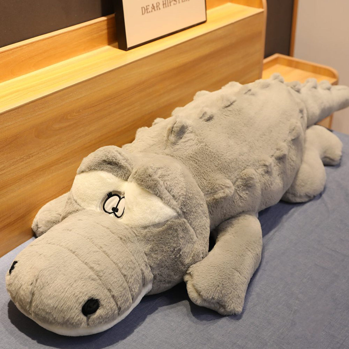 Reusachtige krokodil knuffel