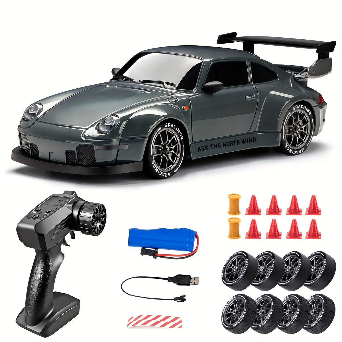 RC Drift Auto 1:24 4WD met LED Wielen