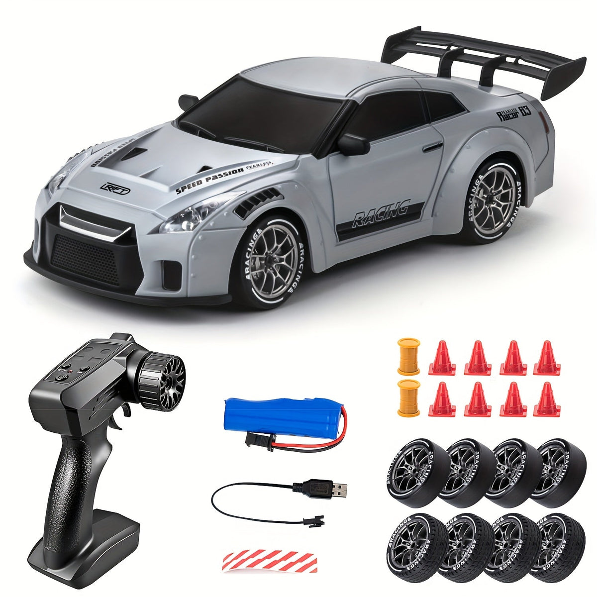 RC Drift Auto 1:24 4WD met LED Wielen