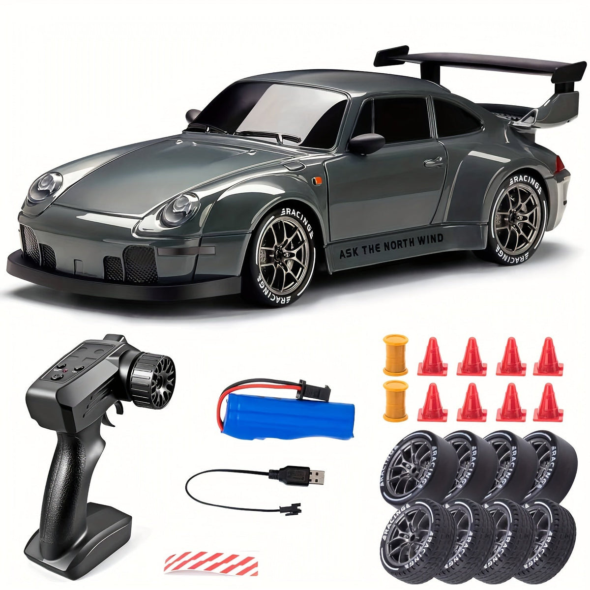 RC Drift Auto 1:24 4WD met LED Wielen