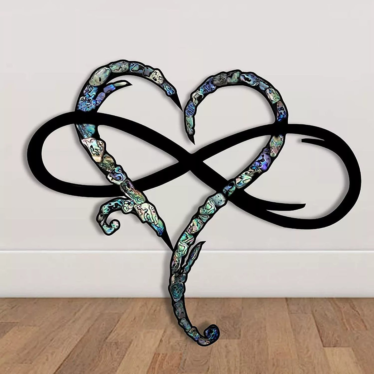 Oneindig Hart metalen wanddecoratie