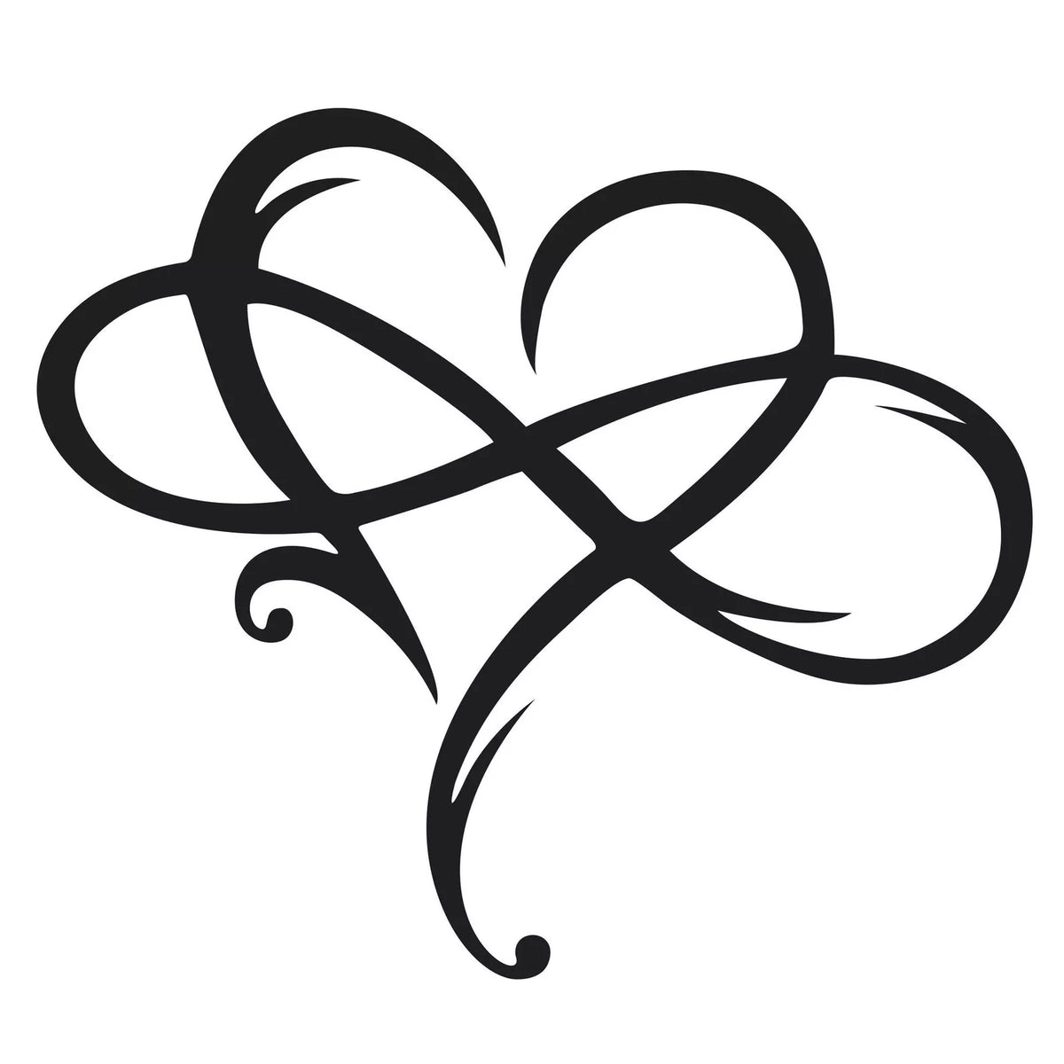 Oneindig Hart metalen wanddecoratie