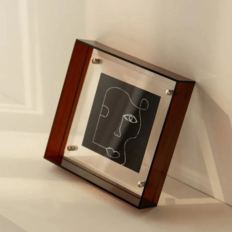 Zwevende acryl fotolijst