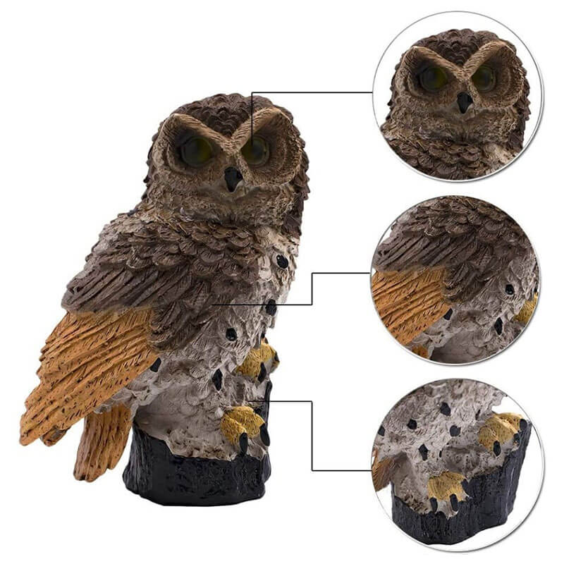 Decoratieve Uil Solarlamp