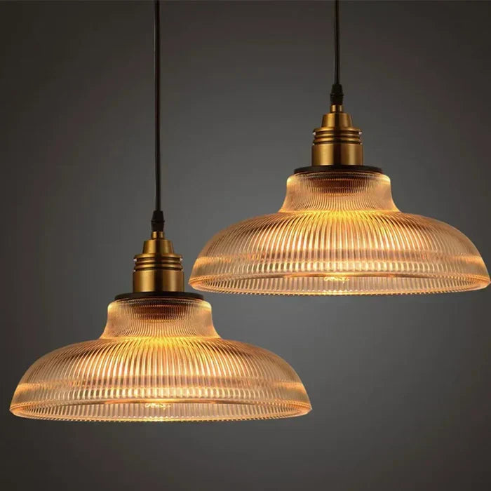 Glazen Hanglamp Met LED Verlichting