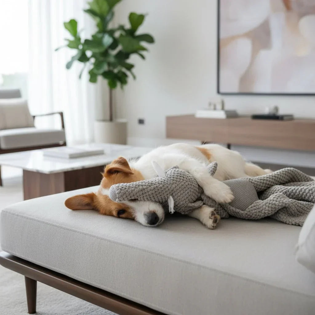 Duurzaam denim kauwspeelgoed voor honden