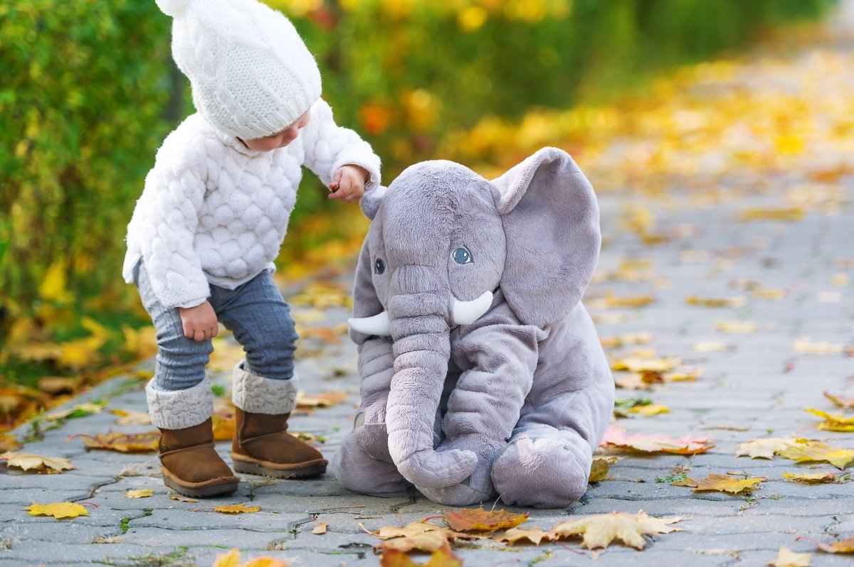 Pluche Olifant Knuffelkussen