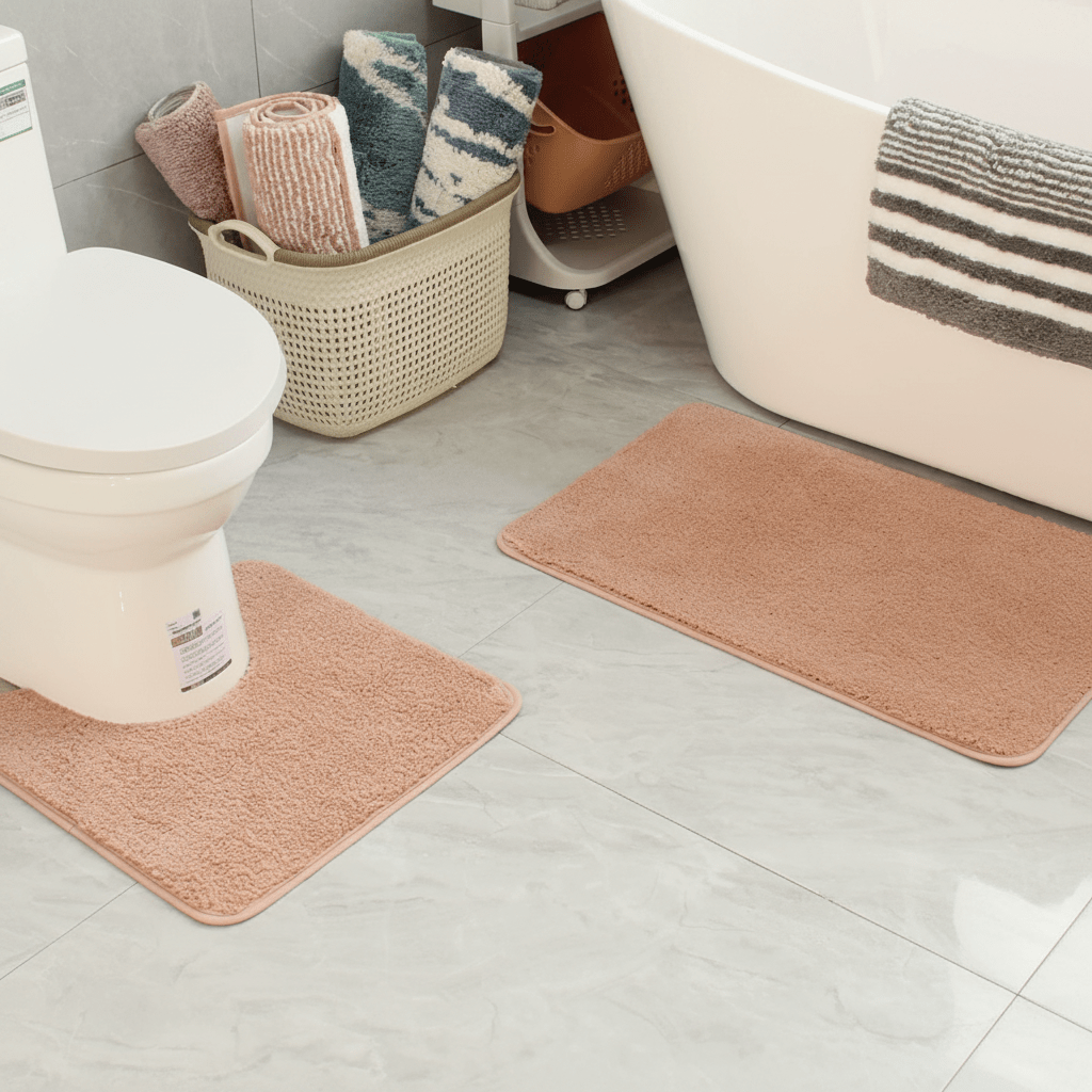 Pluche microvezel badmat