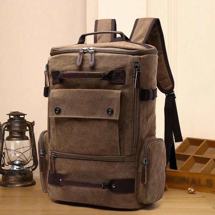Vintage Canvas laptop rugzak