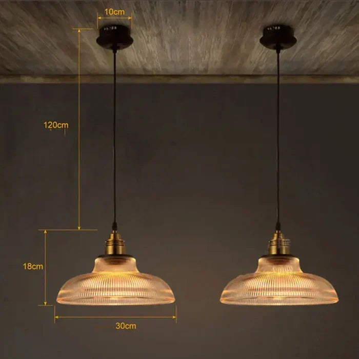 Glazen Hanglamp Met LED Verlichting