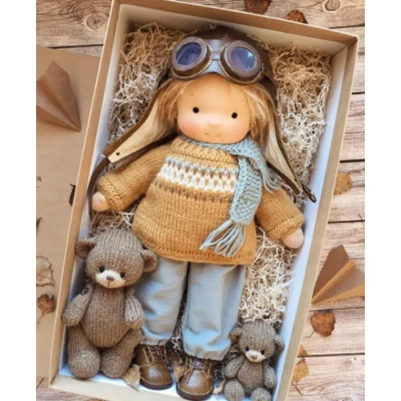 Mila Waldorfstijl Katoenen Knuffelpop