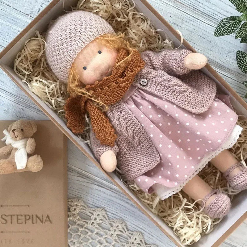 Mila Waldorfstijl Katoenen Knuffelpop