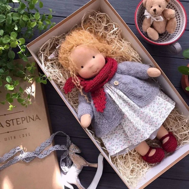 Mila Waldorfstijl Katoenen Knuffelpop