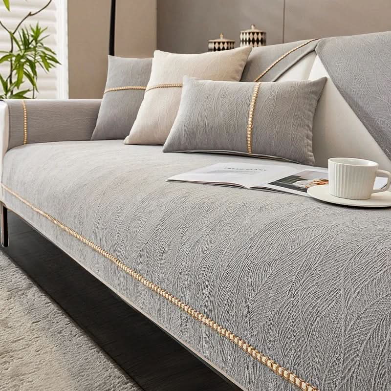 Antislip Sofahoes met Linnenlook