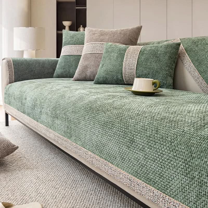 Antislip Sofahoes met Linnenlook