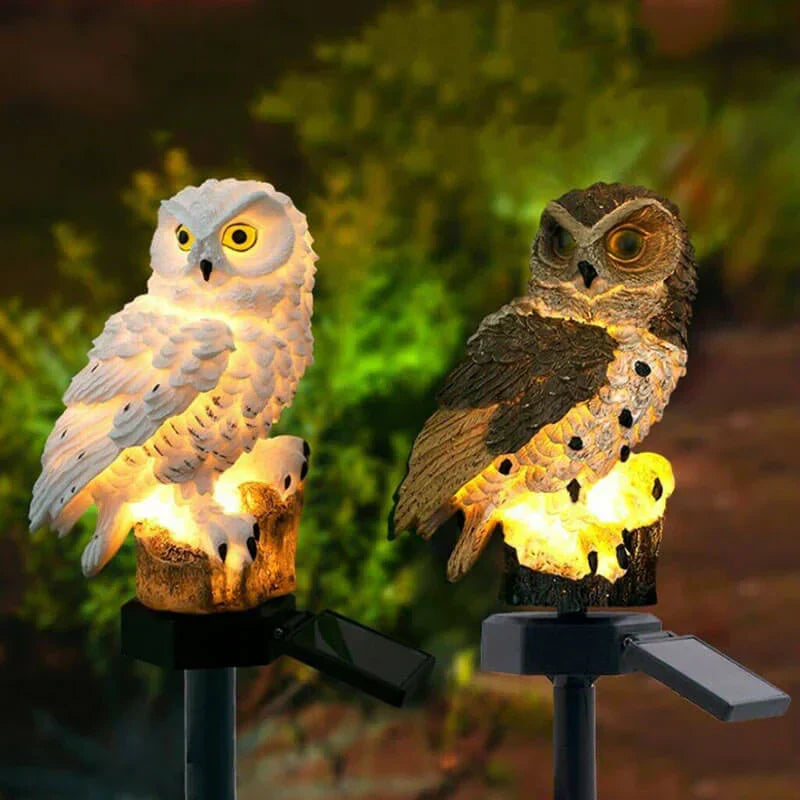 Decoratieve Uil Solarlamp