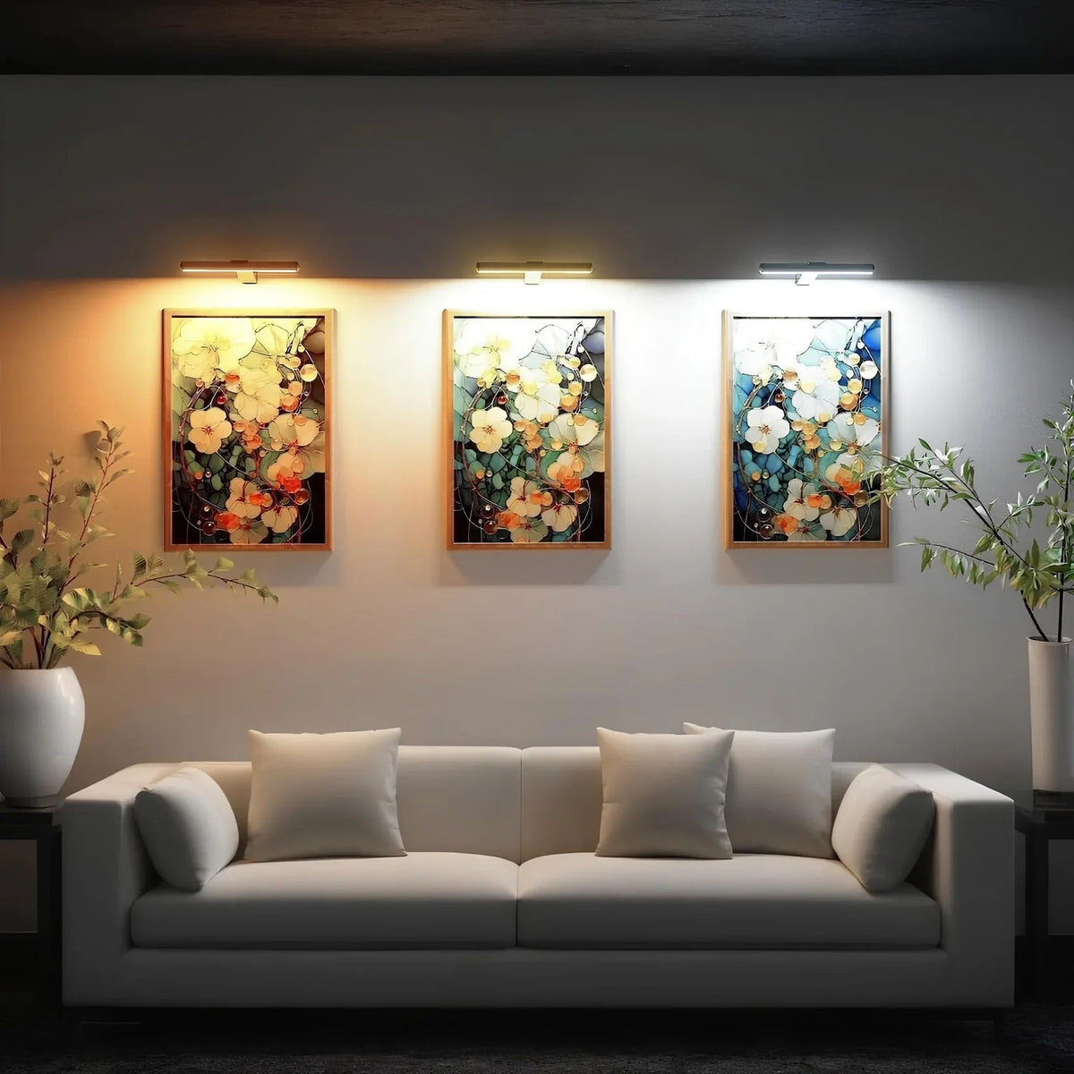 Draadloze LED-wandlamp dimbaar 360°