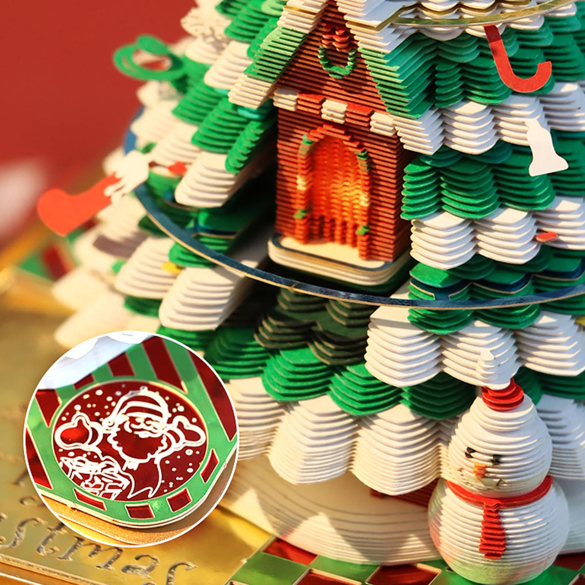 Magische Kalender 2026 3D-Kerstboom met Verlichting