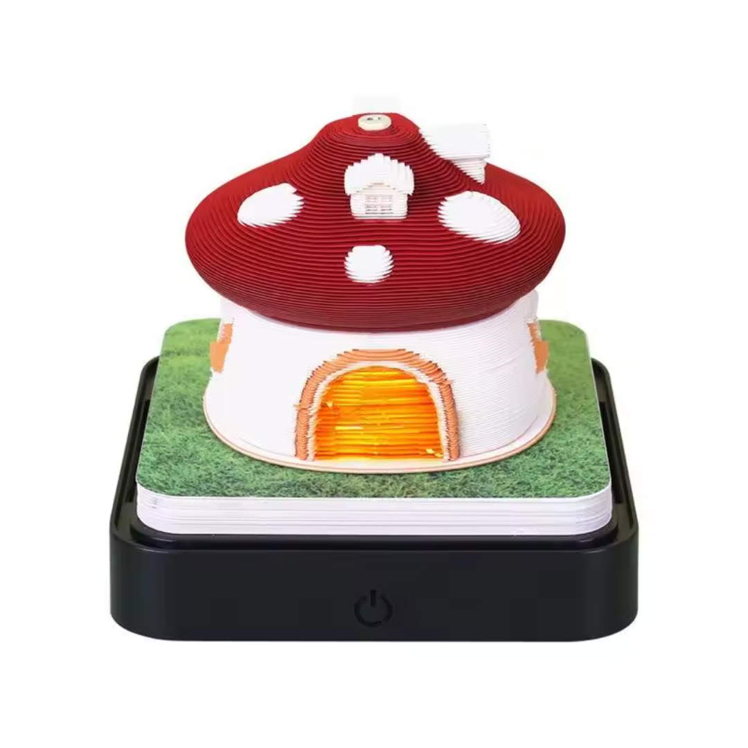 Magische 3D-bureaukalender met verlichting