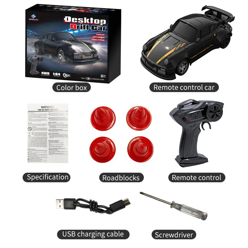 MicroDrift compacte 1:64 RC driftauto