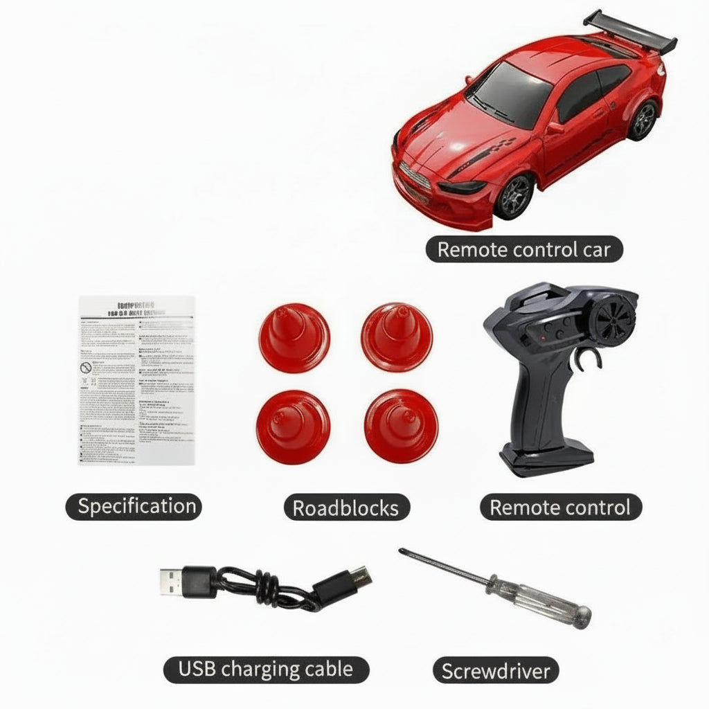 MicroDrift compacte 1:64 RC driftauto