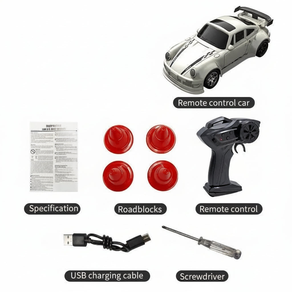 MicroDrift compacte 1:64 RC driftauto