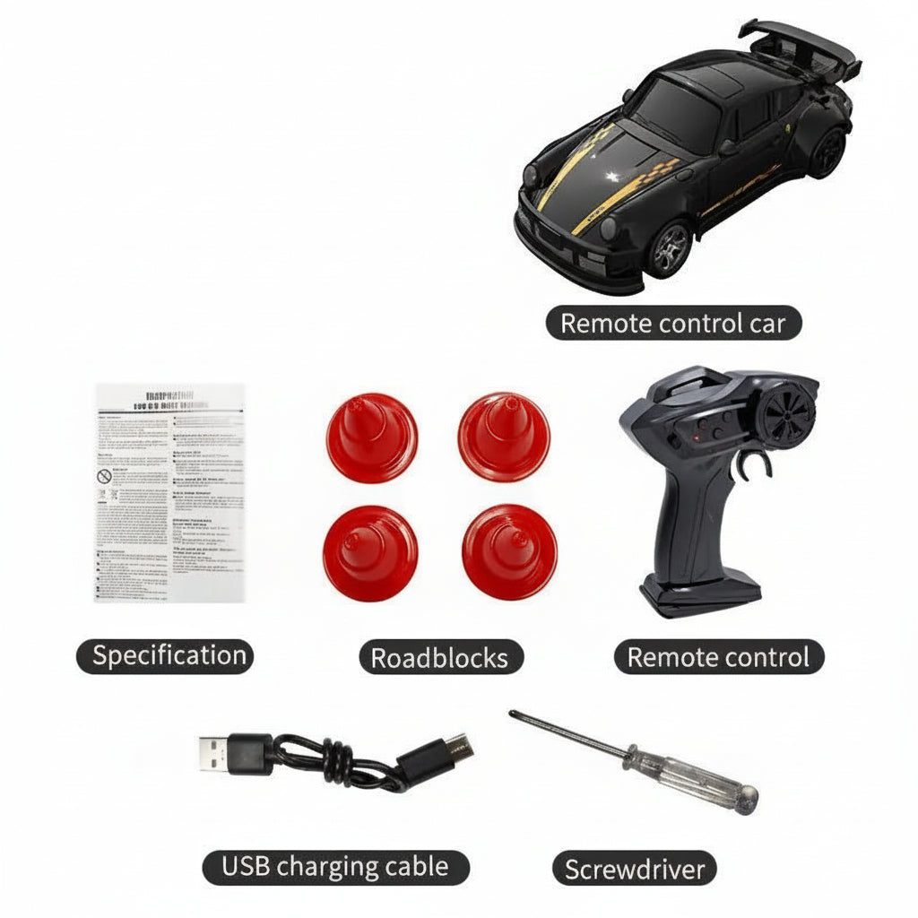 MicroDrift compacte 1:64 RC driftauto