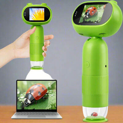 CurioScope draagbare digitale kindermicroscoop