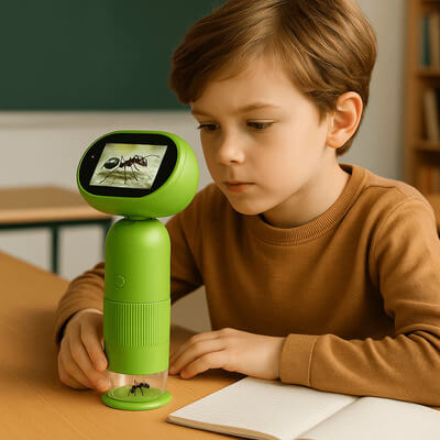 CurioScope draagbare digitale kindermicroscoop